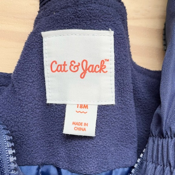 Cat & Jack Baby Snow Bib / Snow Pants in Navy Blue Size 18 Months - Picture 3 of 8